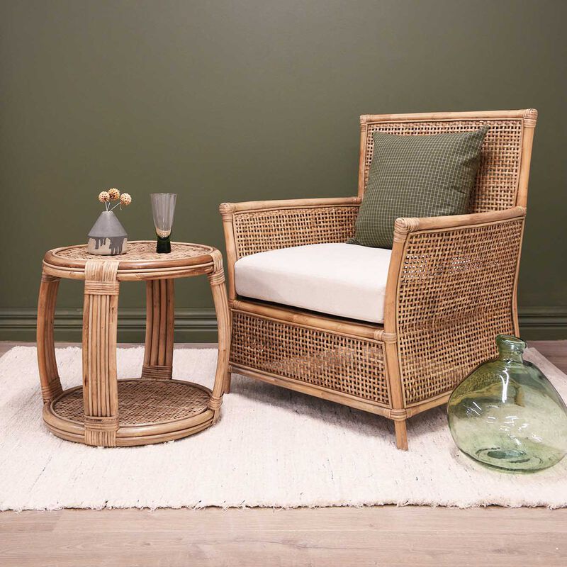 Plantation Amara Side Table - Washed Natural image number 1